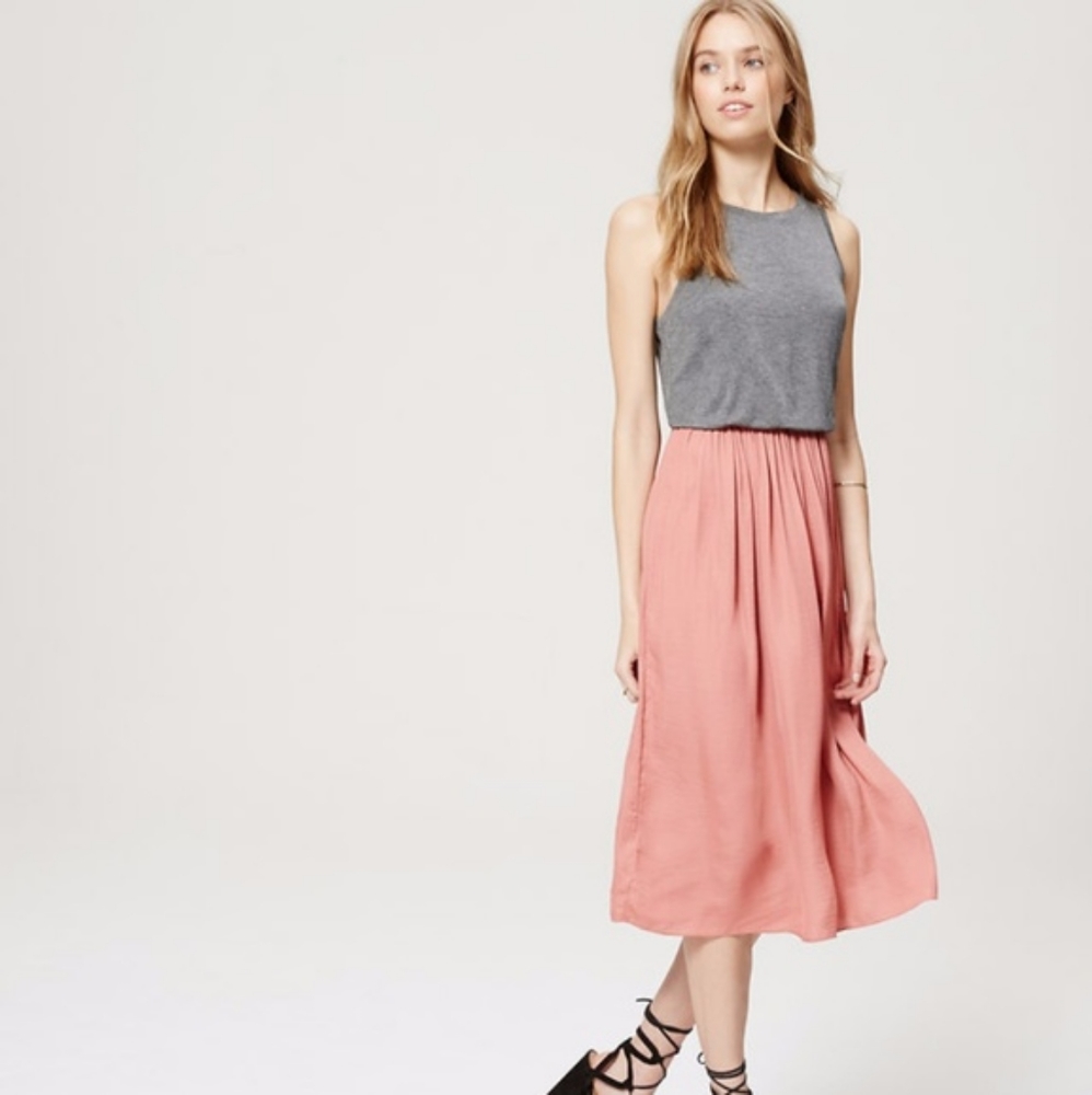 Loft Soft Long Pink Dress